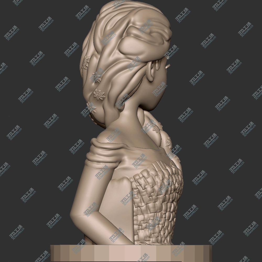 images/goods_img/20200601/052 冰雪奇缘 艾尔莎 安娜 Elsa anna 3D打印 STL 手办 二次元 卡通 雕像/4.jpg